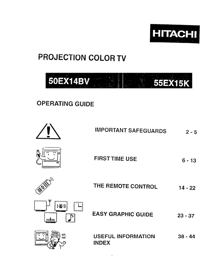 Hitachi 50EX14BV User manual Hitachi 50EX14BV User manual