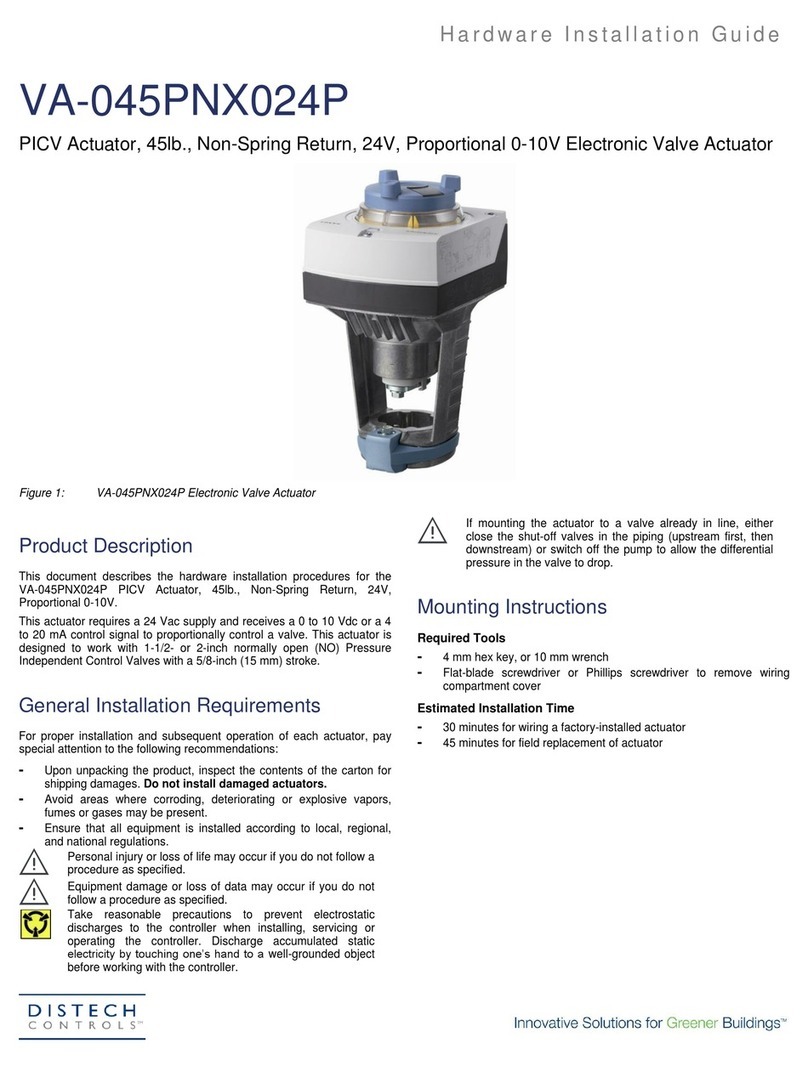 Distech Controls VA-045PNX024P Manual