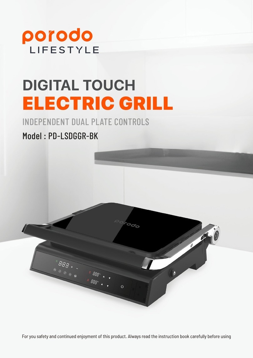 PORODO PD-LSDGGR-BK manual