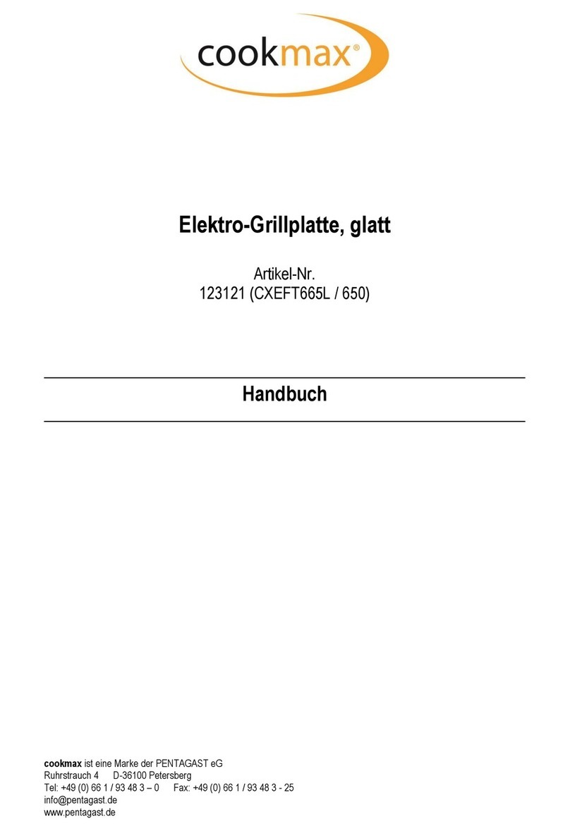 CookMax CXEFT665L operating instructions