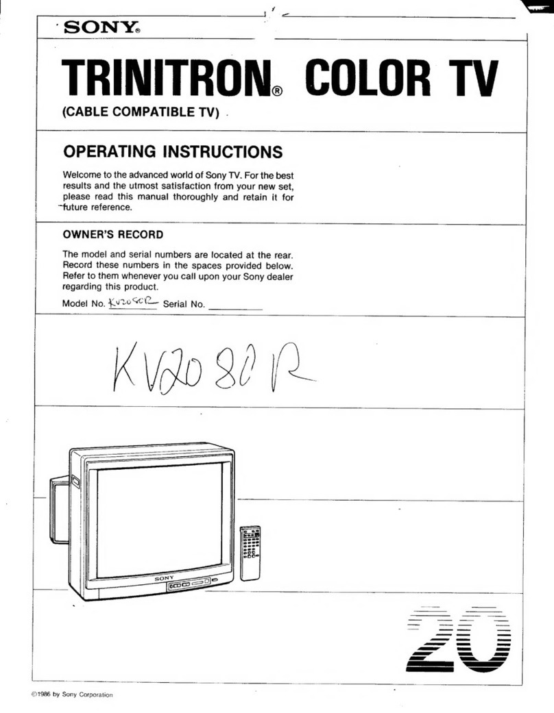 Sony TRINITRON KV2080R User manual