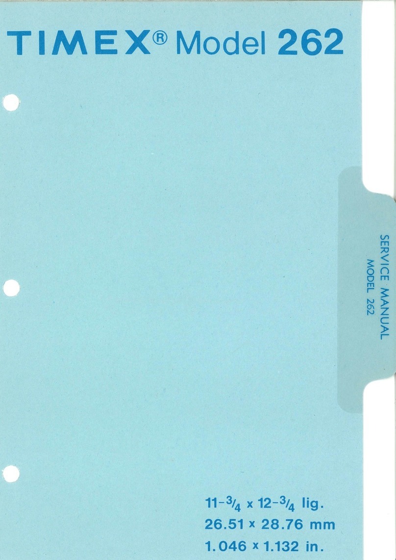 Timex 262 User manual