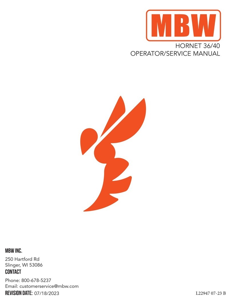 MBW HORNET 36/40 Operators & service manual
