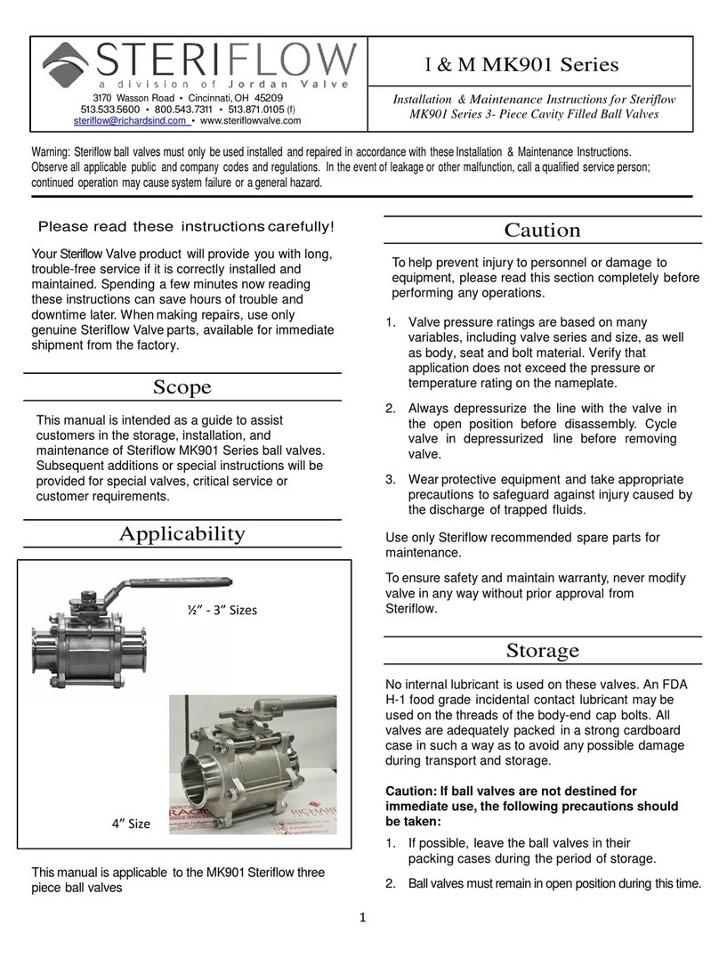 STERIFLOW I&M MK901 Series Installation & maintenance instructions STERIFLOW I&M MK901 Series Installation & maintenance instructions