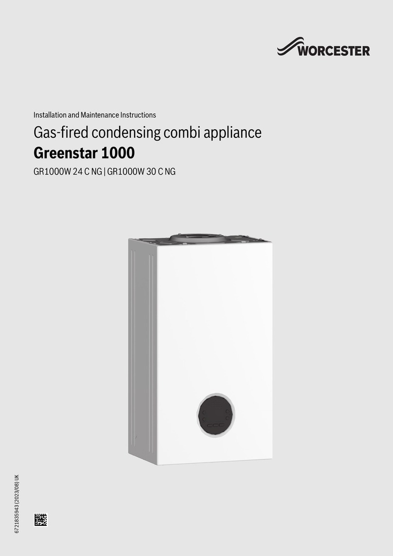 Worcester Greenstar 1000 GR1000W 24 C NG Installation and maintenance instructions