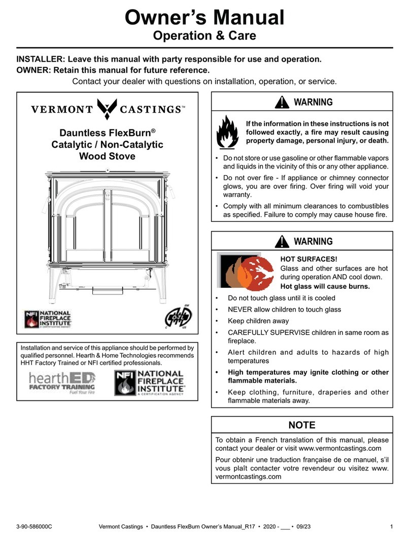 Vermont Castings Dauntless FlexBurn 0002235 User manual