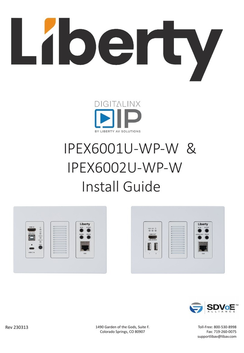 LIBERTY AV SOLUTIONS 6000 Series install guide