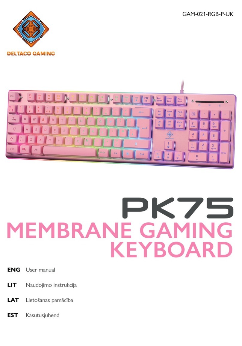 Deltaco Gaming PK75 user manual