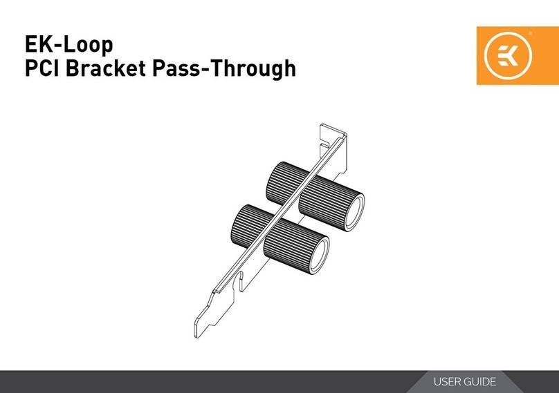 ekwb EK-Loop PCI Bracket Pass-Through User manual