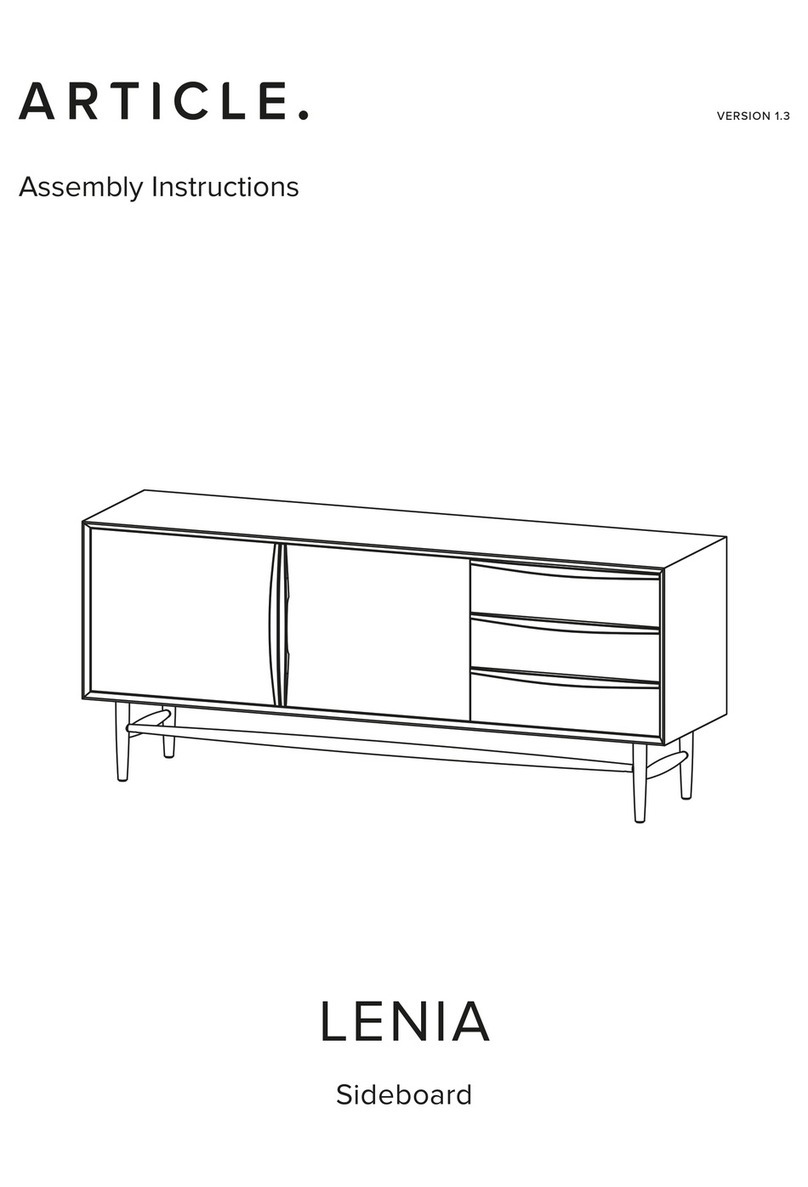 Article LENIA Sideboard User manual Article LENIA Sideboard User manual