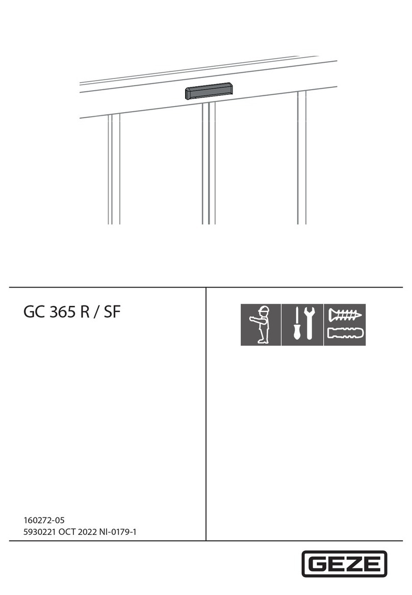 GEZE GC 365 R manual GEZE GC 365 R manual