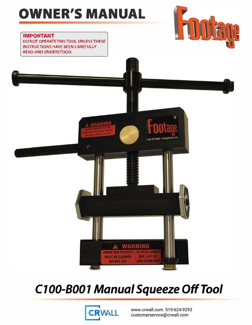 FOOTAGE C100-8001 owner's manual