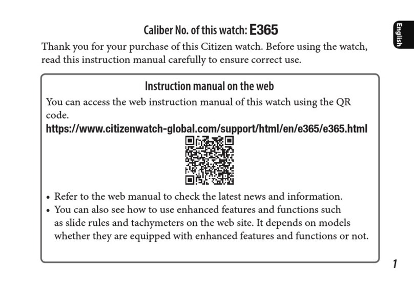 Citizen E365 User manual
