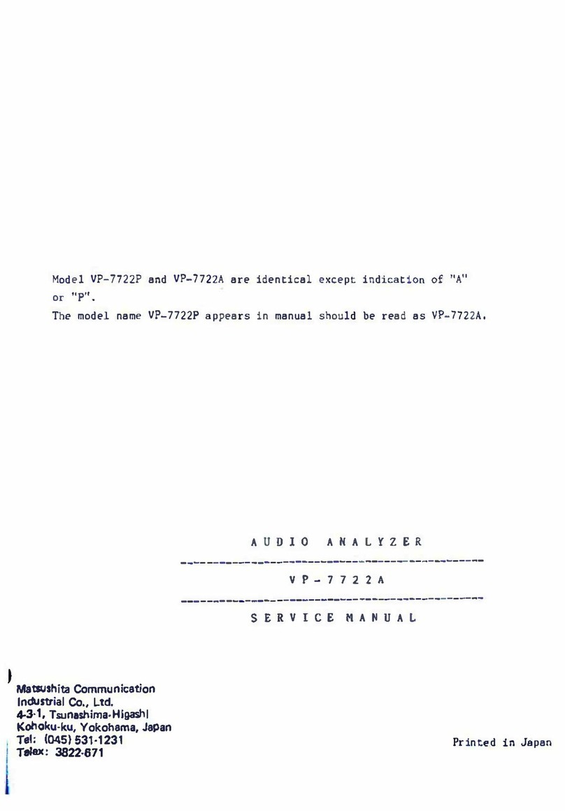 Panasonic VP-7722A Service manual Panasonic VP-7722A Service manual