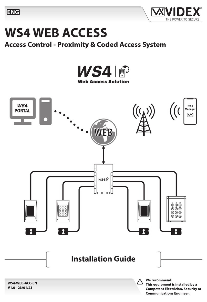 Videx WS4 installation guide
