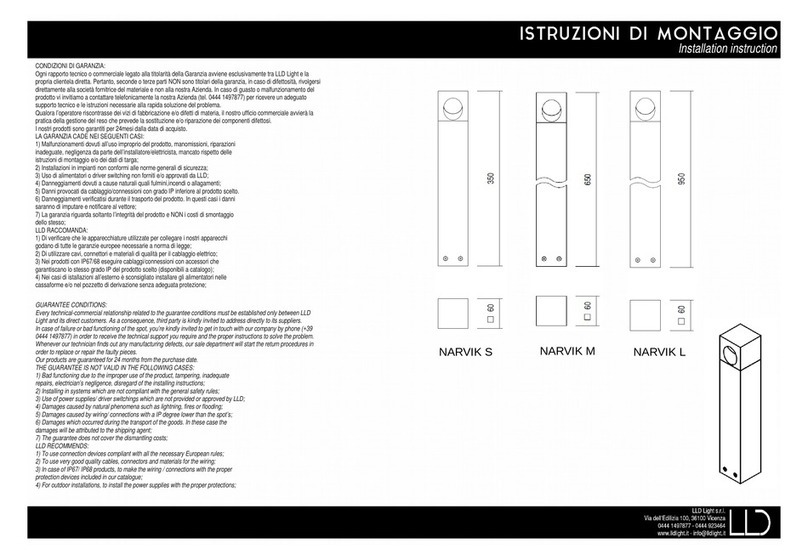 LLD NARVIK S installation instructions