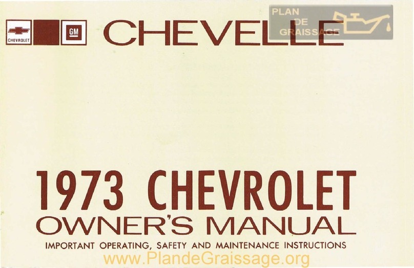 Chevrolet chevelle 1973 User manual Chevrolet chevelle 1973 User manual
