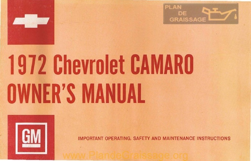 Chevrolet CAMARO 1972 owner's manual