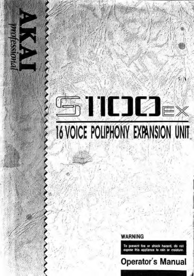 Akai S1100EX owner's manual