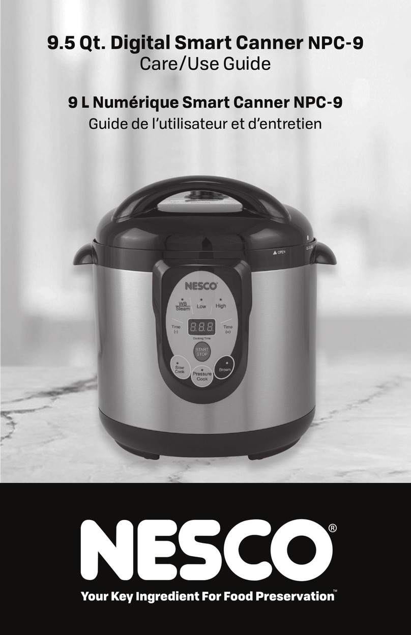 Nesco NPC-9 Care/use guide