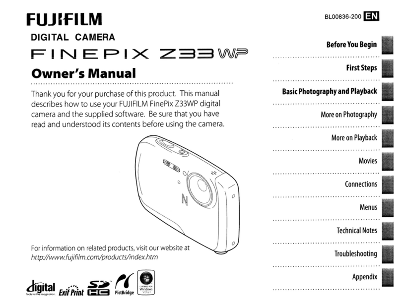 FujiFilm FINEPIX Z33 WP User manual