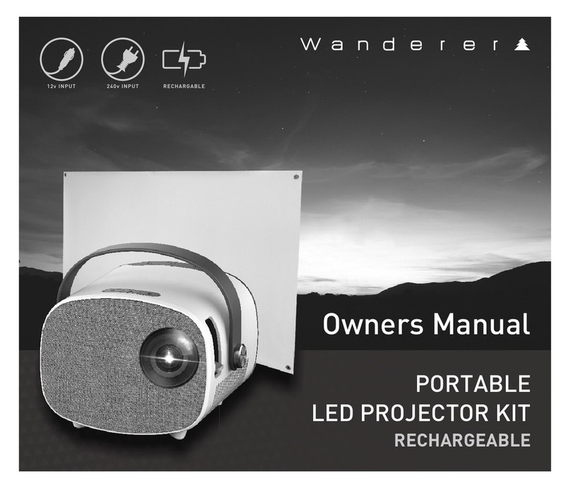 Wanderer PORTABLE LED PROJECTOR KIT owner's manual