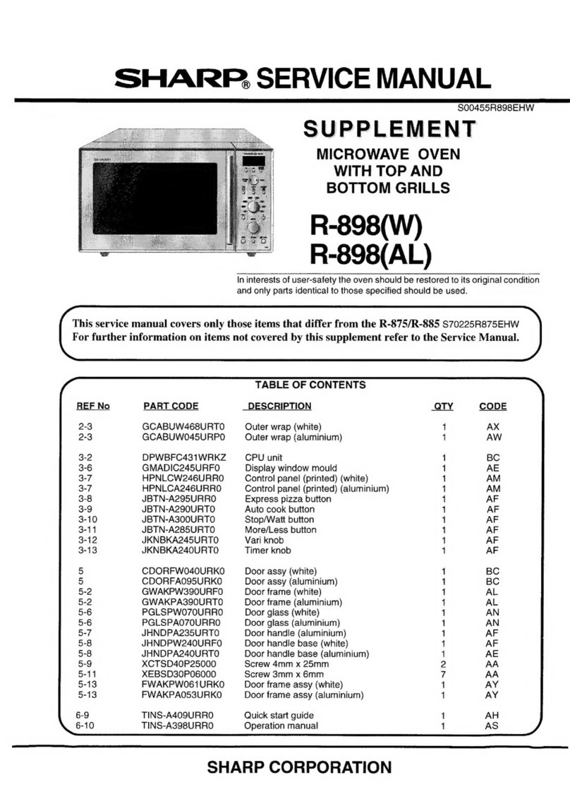 Sharp R-898(W) User manual