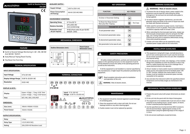 MULTISPAN EN-19N quick start guide