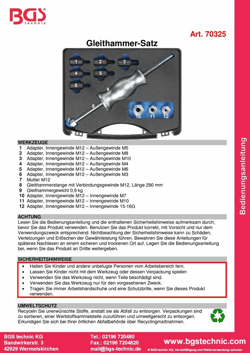 BGS technic 70325 User manual