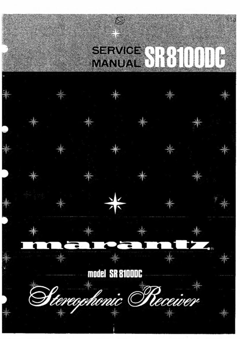 Marantz SR 8100DC User manual