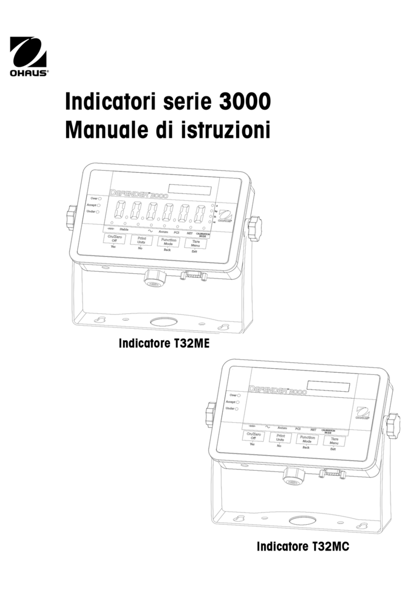 OHAUS Ranger 3000 Series instruction manual