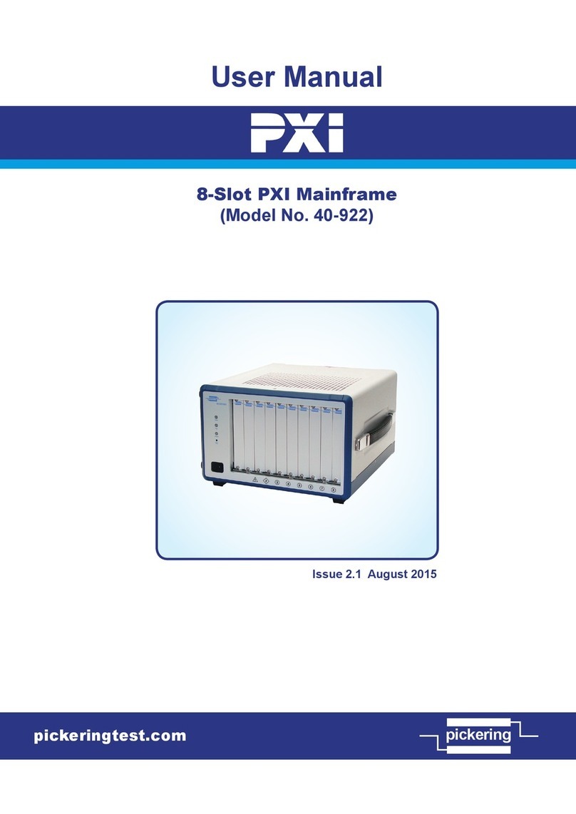 Pickering Pxi 40-922 User manual