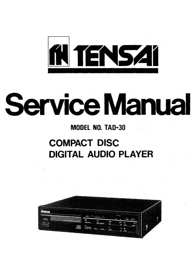Tensai TAD-30 Service manual