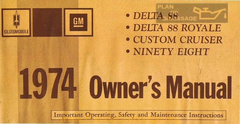 Oldsmobile GM DELTA 88 1974 owner's manual