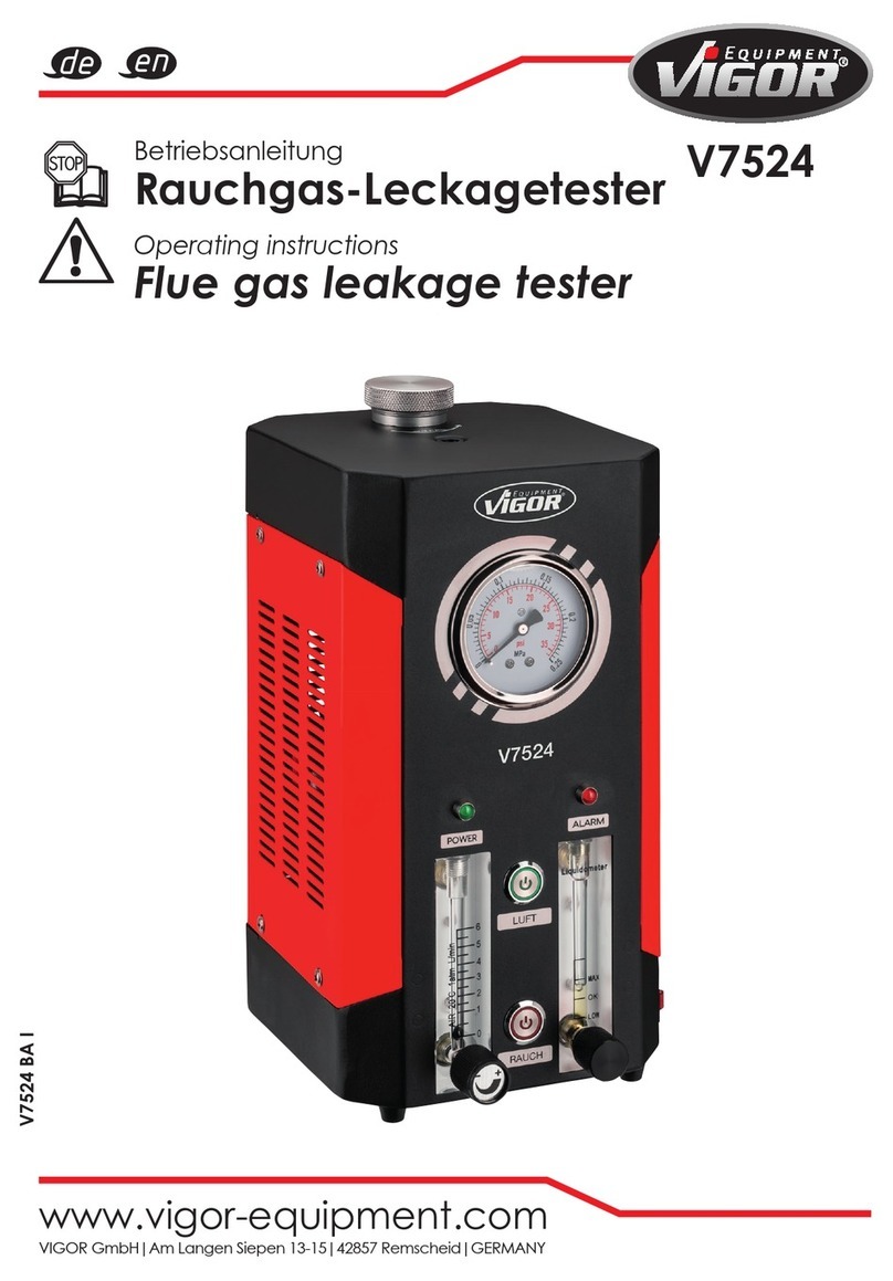 Vigor Equipment V7524 User manual