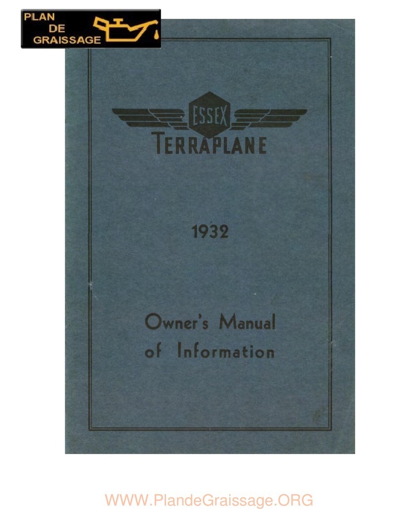 Essex Electronics Terraplane 1932 owner's manual