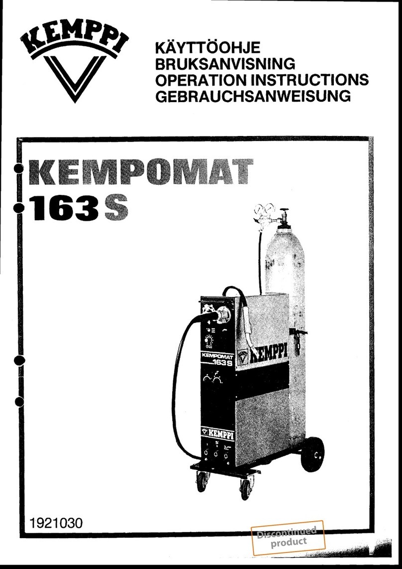 Kemppi KEMPOMAT 163 S operating instructions