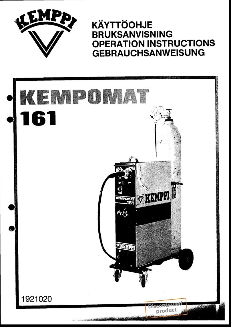 Kemppi KEMPOMAT 161 User manual Kemppi KEMPOMAT 161 User manual