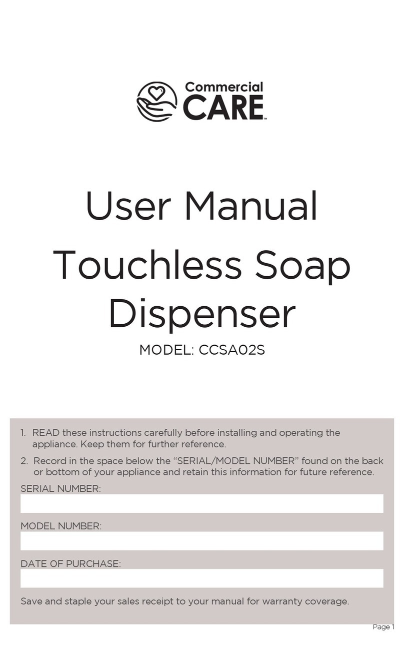 Commercial Care CCSA02S User manual