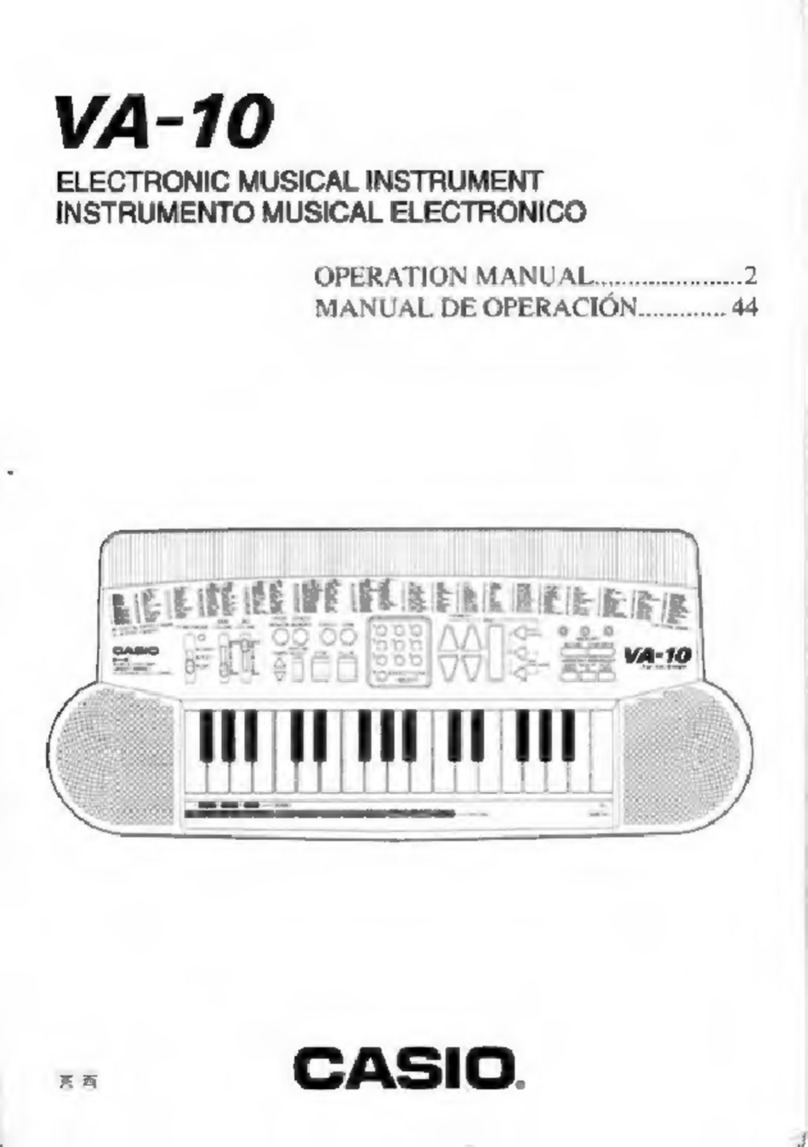 Casio VA-10 User manual Casio VA-10 User manual