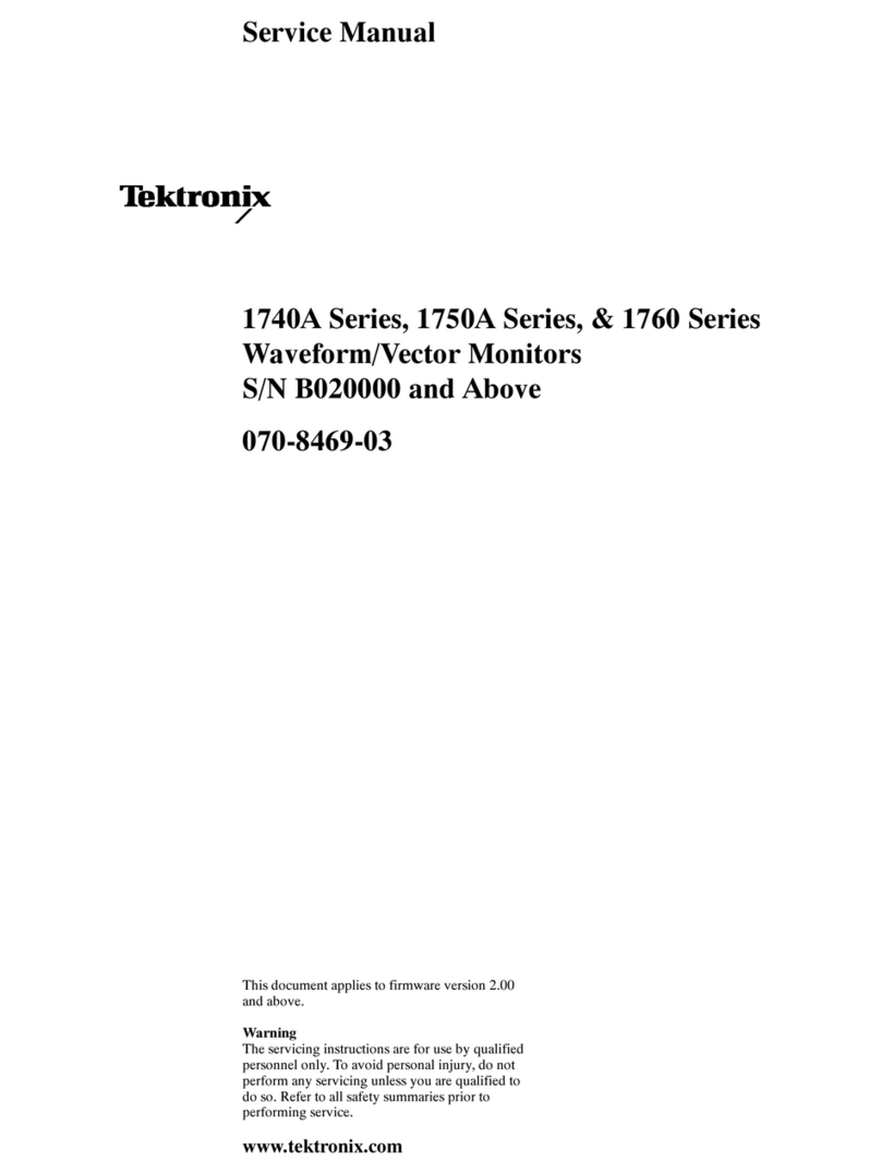 Tektronix 1740A Series User manual