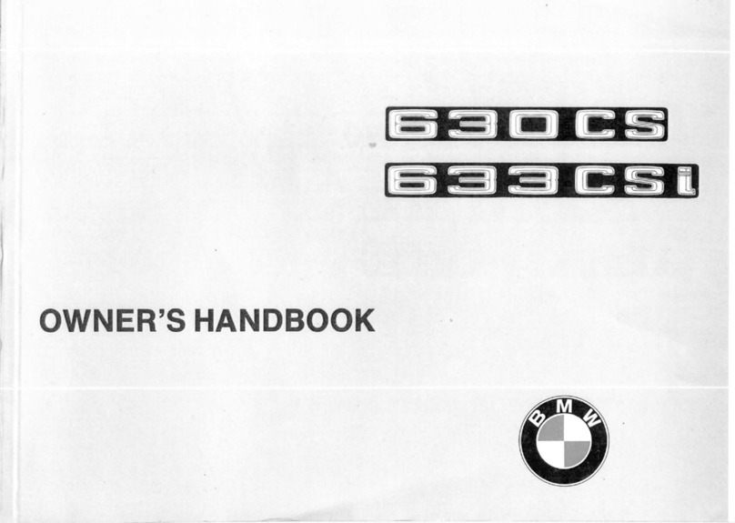 BMW 630CS Owner's handbook