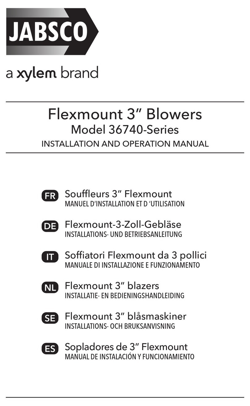 Xylem JABSCO Flexmount 36740-Series Installation and operation manual