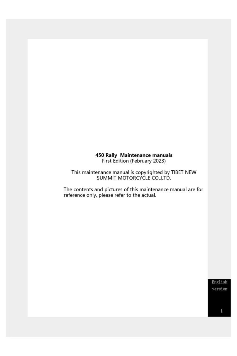 Kove 450 RALLY 2022 Maintenance manual