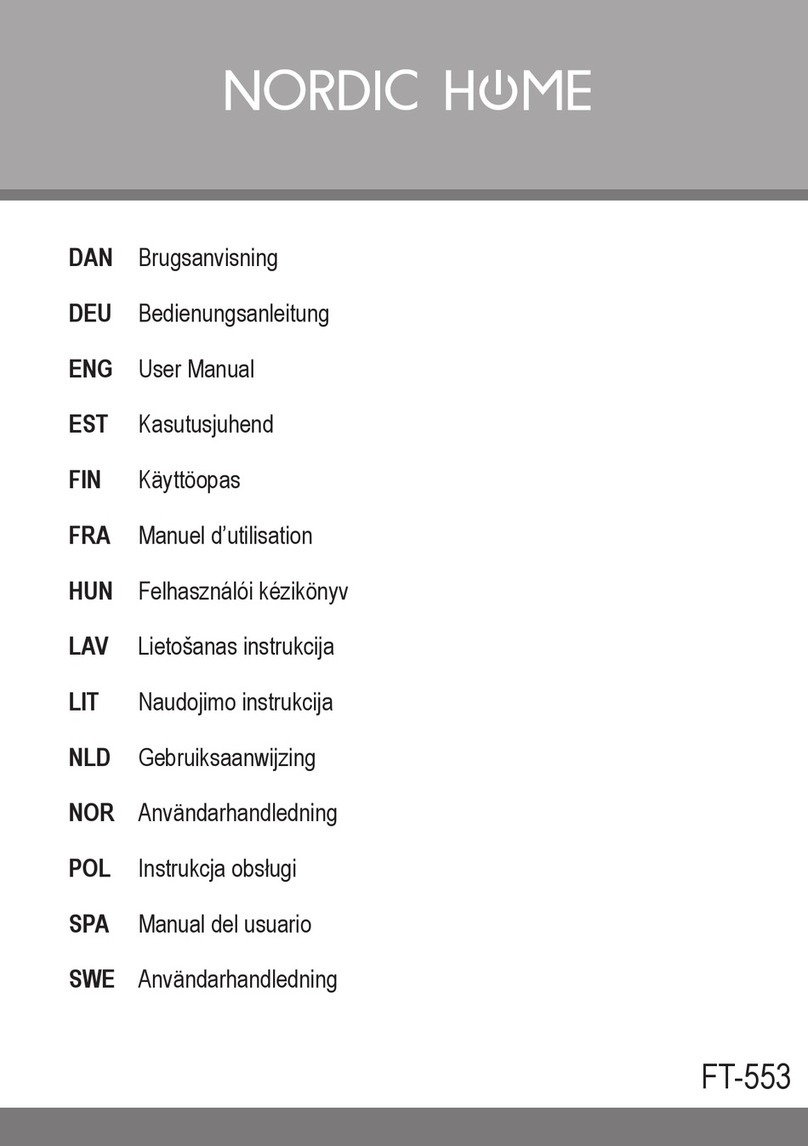 Nordic Home FT-553 User manual Nordic Home FT-553 User manual