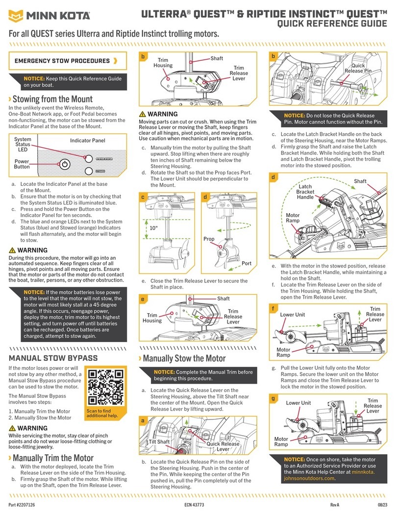MINN KOTA ULTERRA QUEST User manual MINN KOTA ULTERRA QUEST User manual