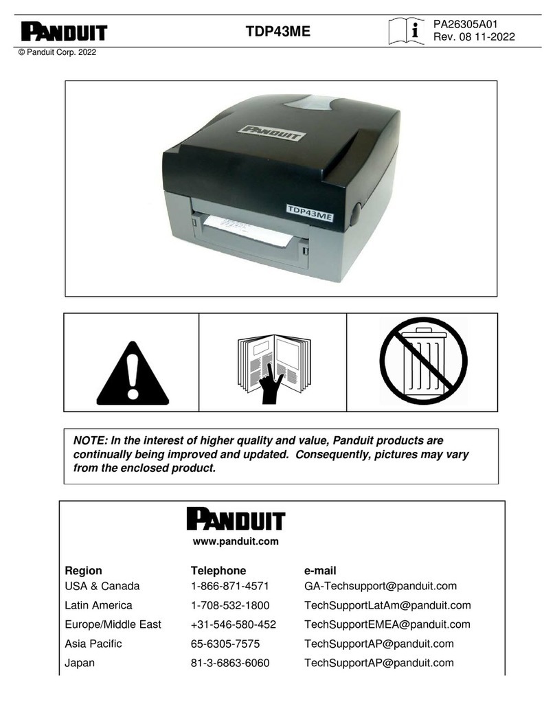 Panduit TDP43ME User manual