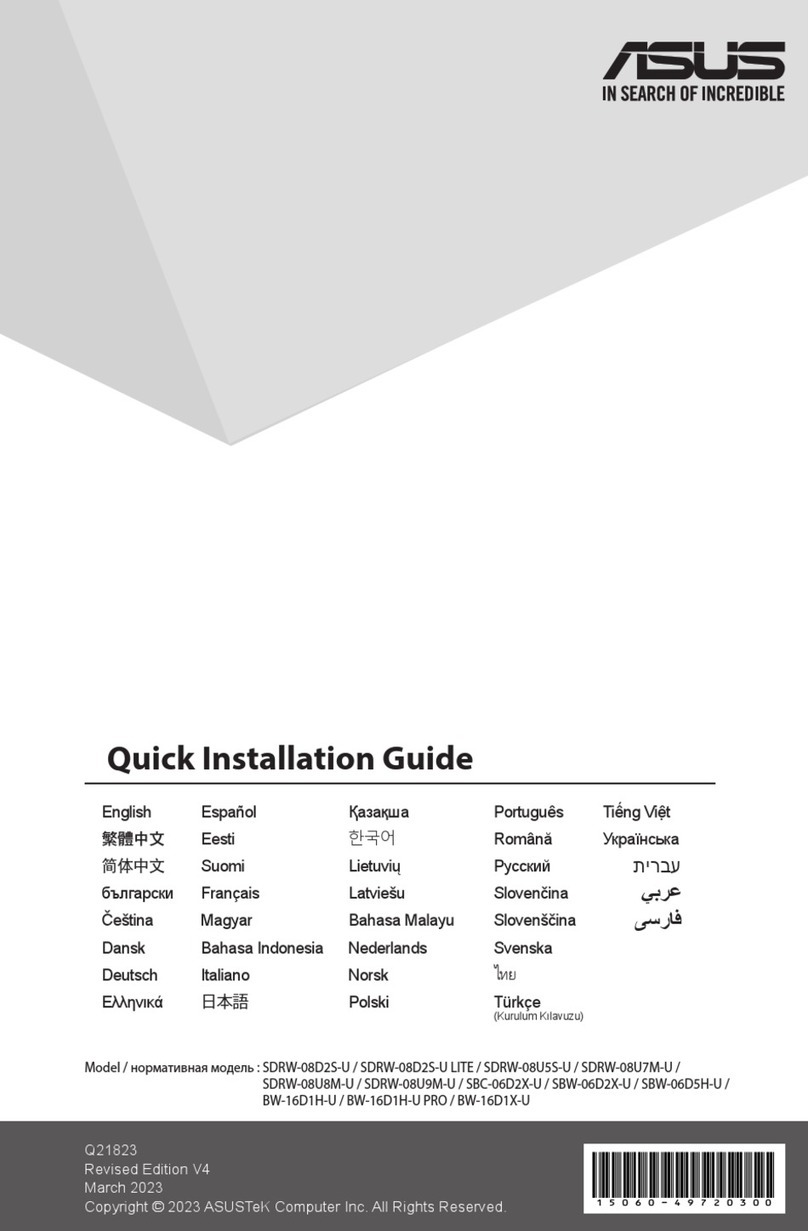 Asus SDRW-08D2S-U User manual