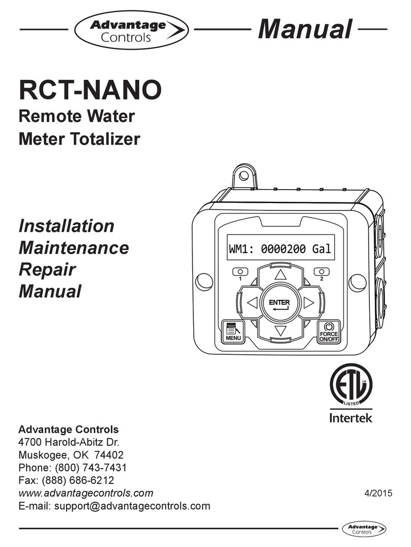 Advantage Controls RCT-NANO Installation maintenance repair manual