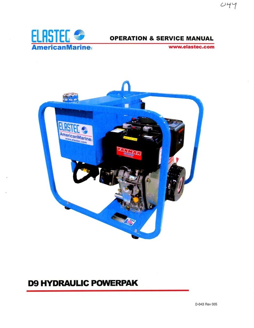 Elastec AmericanMarine D9 Operation & service manual